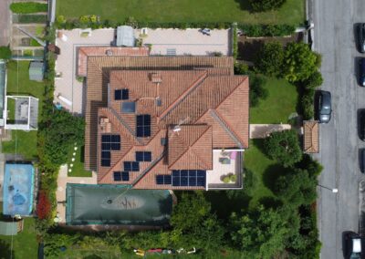 Impianto fotovoltaico residenziale su villa