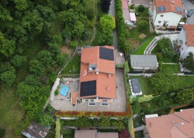 Impianto fotovoltaico residenziale su villa