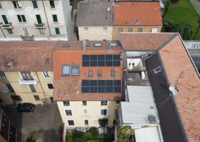 Impianto fotovoltaico residenziale su palazzina