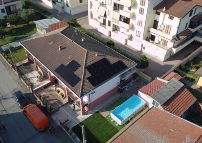 Impianto fotovoltaico residenziale su villetta
